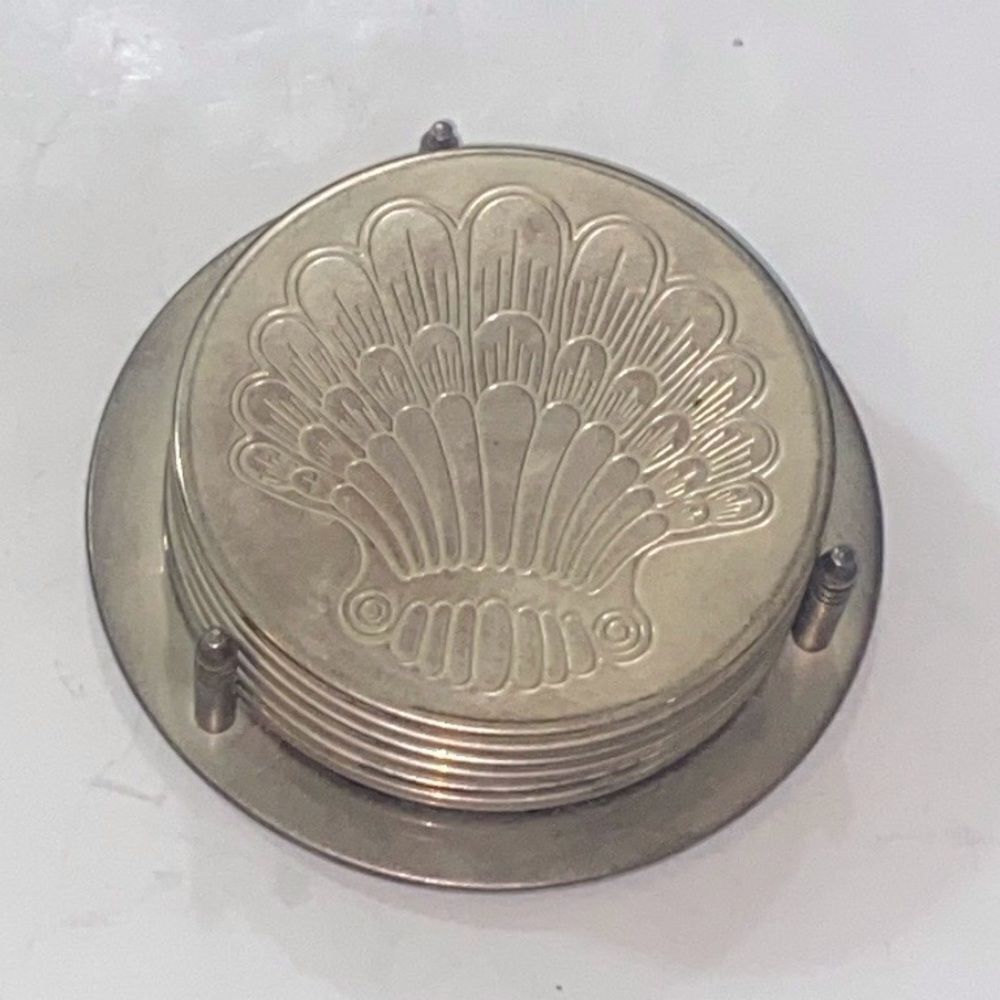 VTG, 1970 Godinger Silverplate Art, Co Ltd
Shell Scallop Design Coasters